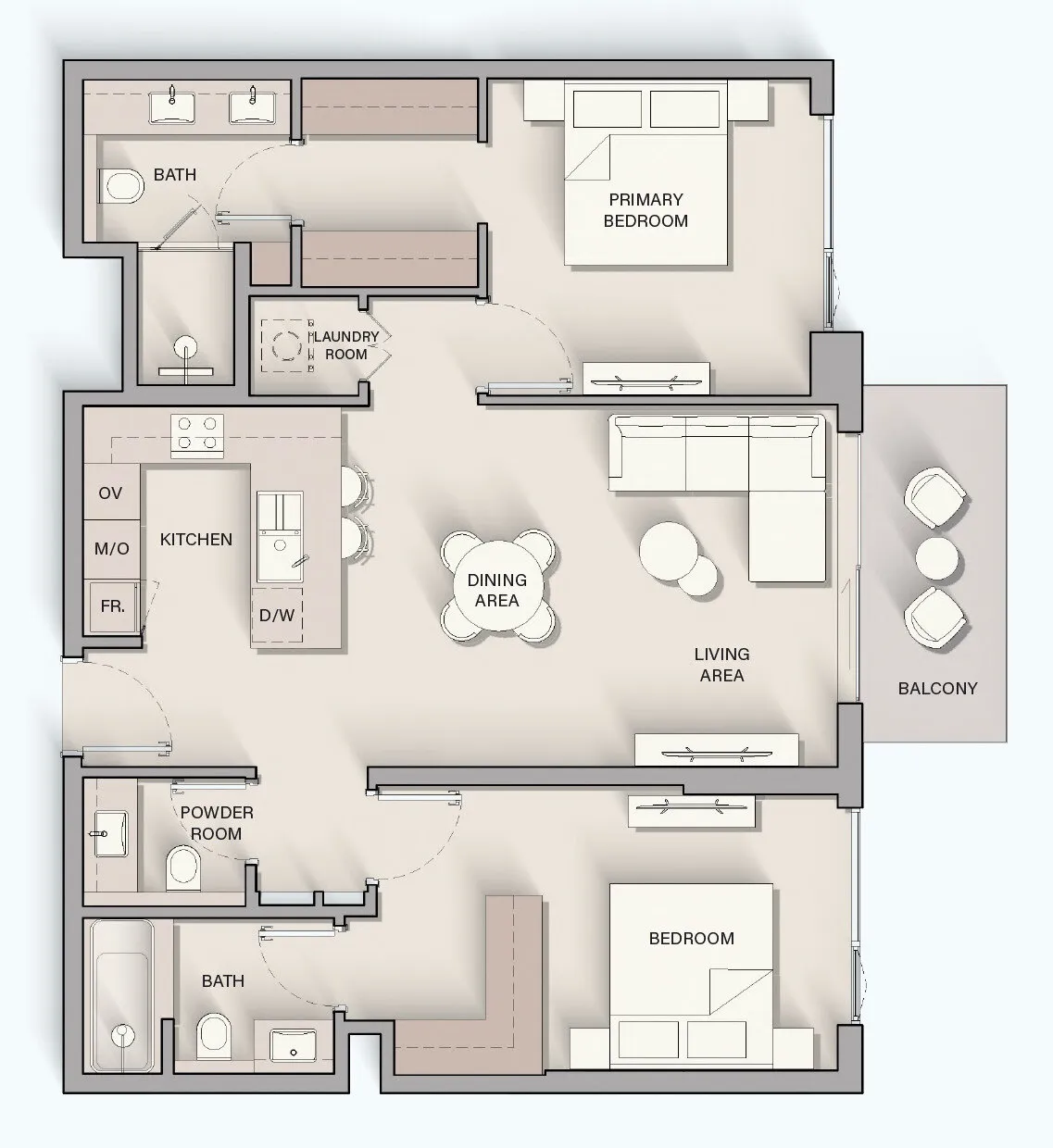 2 yatak odalı daire — Falcon City, Dubai — 16/16