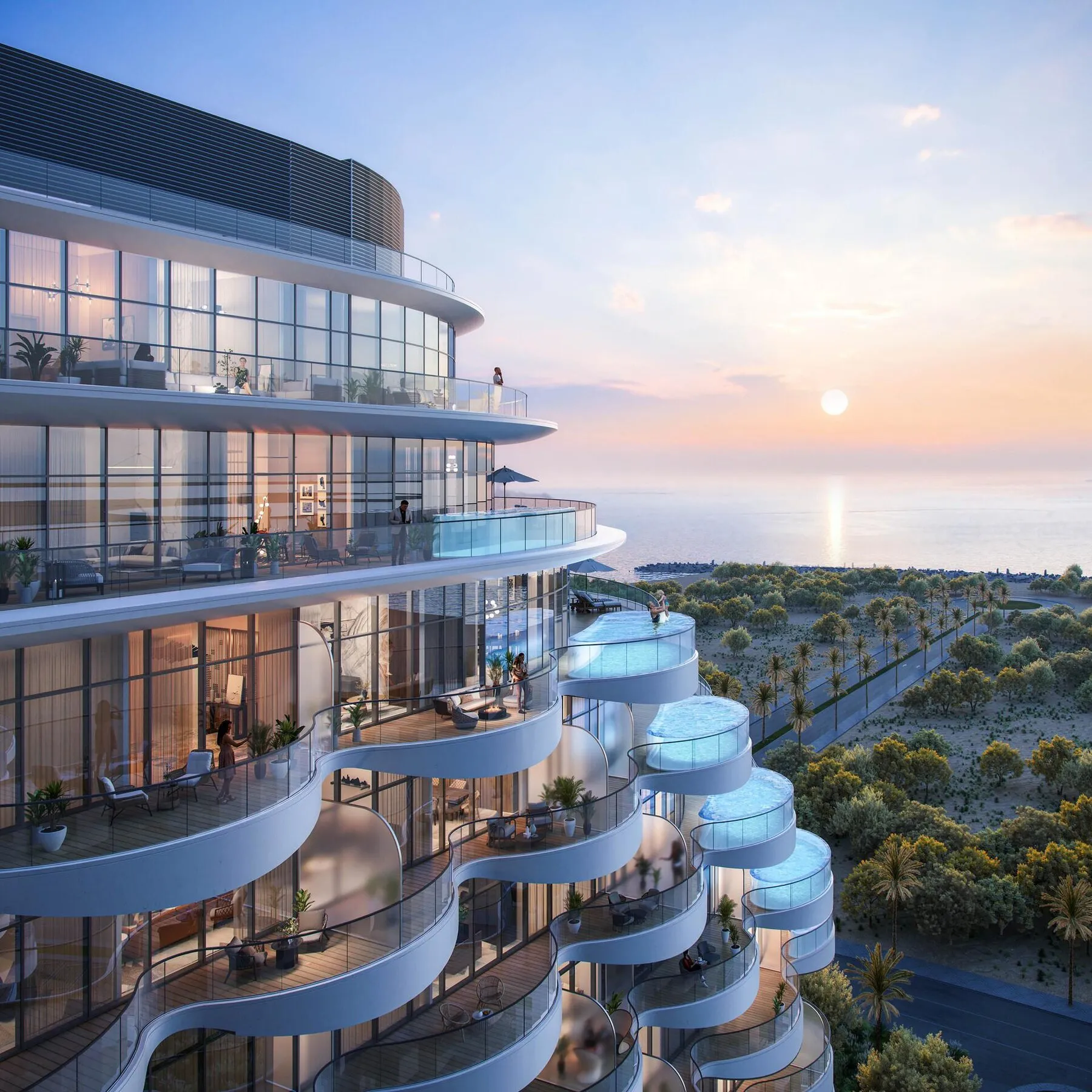 Appartement in het premium wooncomplex Aqua Arc op het eiland Al Marjan Islan, 1 slaapkamers, 118 m²