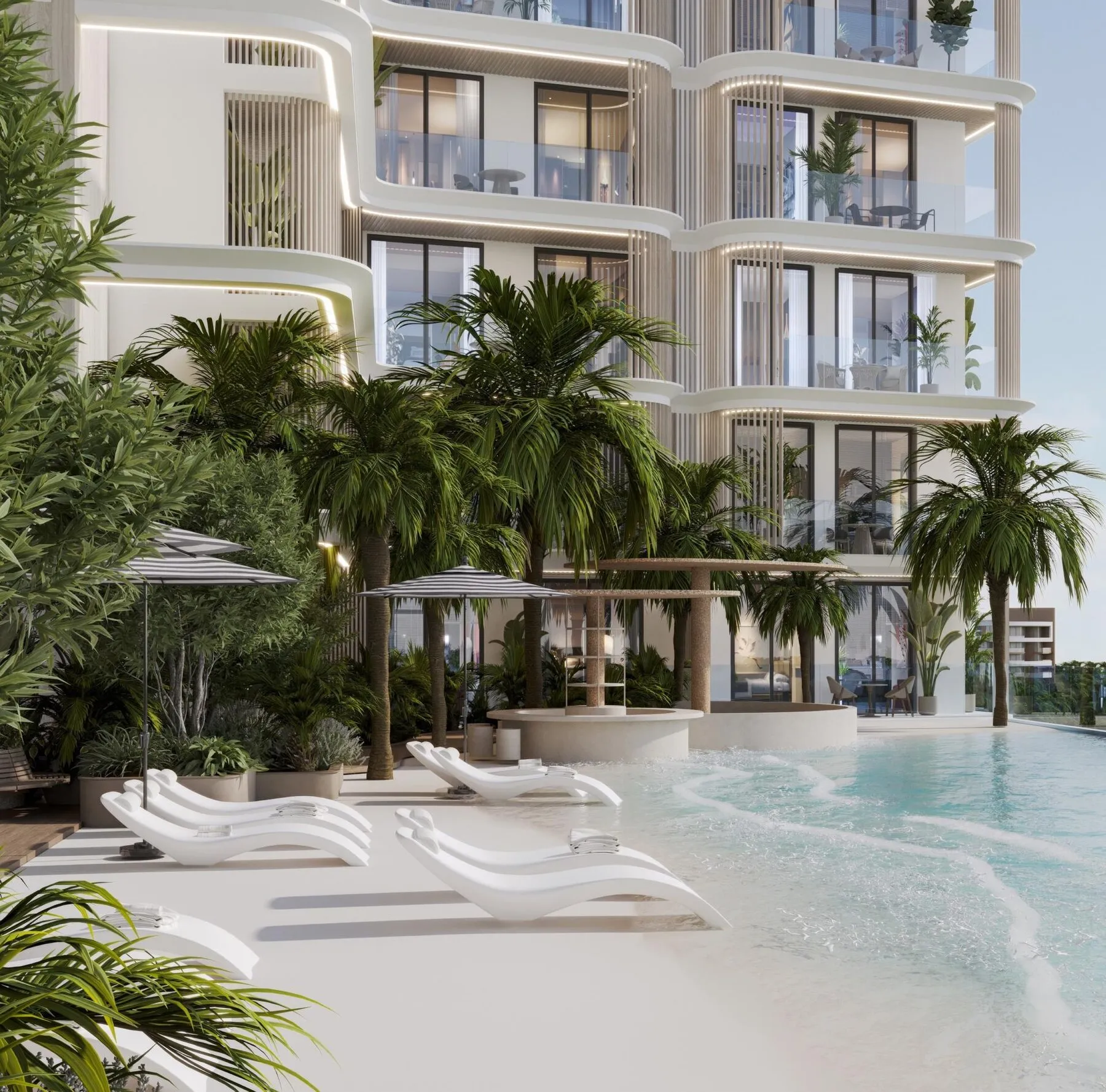 Appartement in het prachtige wooncomplex Arthouse Residences op een prestigieus eiland, 1 slaapkamer, 64 m²