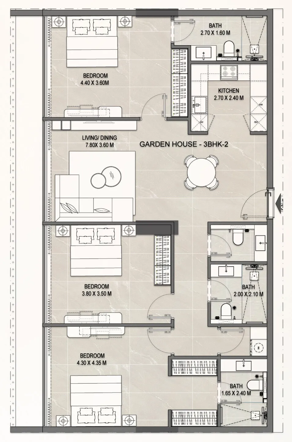 3 yatak odalı daire — Dubai Islands — 6/6