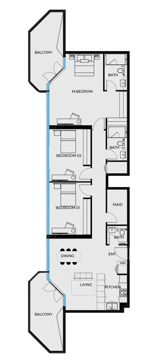3 yatak odalı daire — Dubai Islands — 18/18