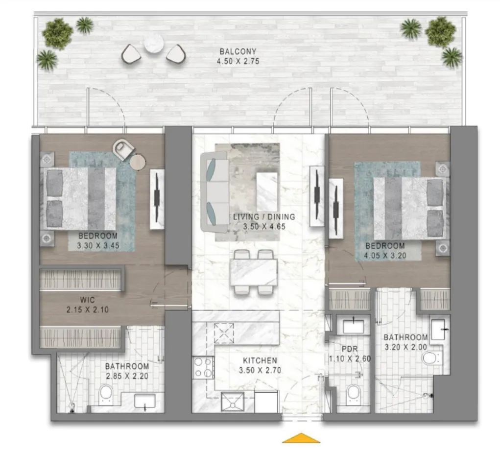 2 yatak odalı daire — Al Safa, Dubai — 17/18