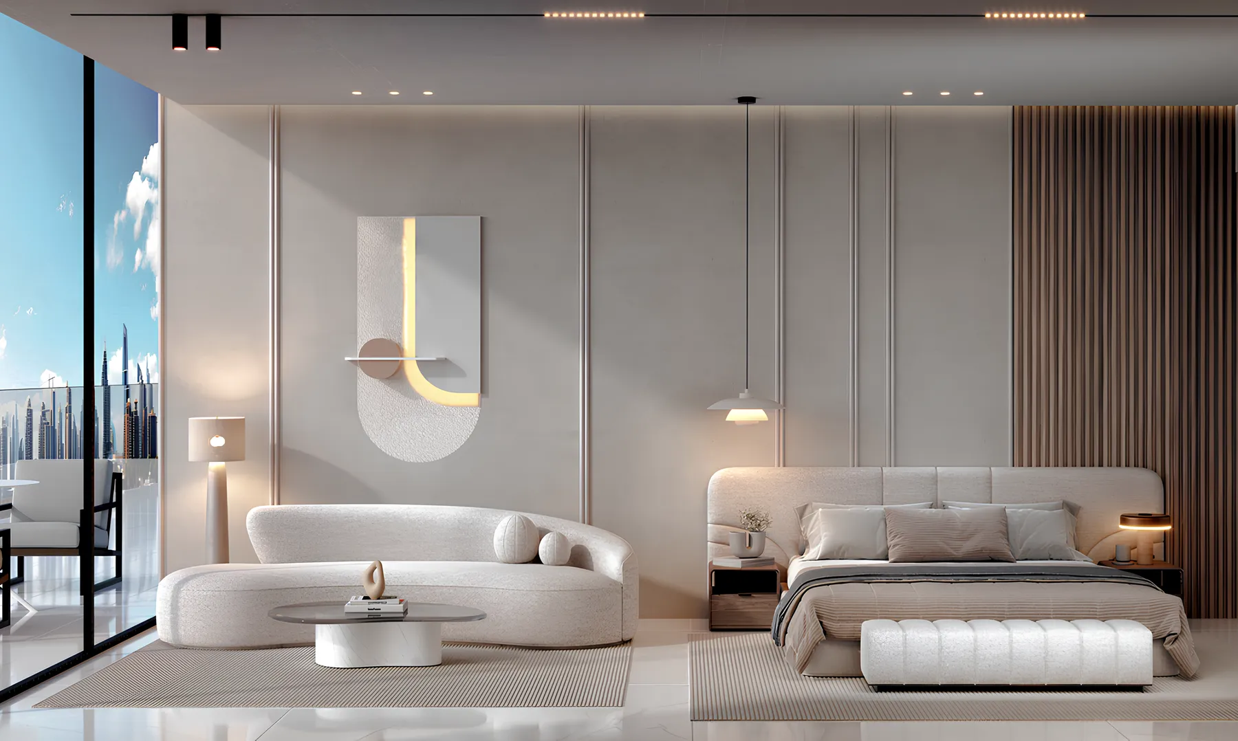 Uniek appartement in het nieuwe luxe wooncomplex Amazonia in Al Ja, 2 slaapkamers, 105 m²