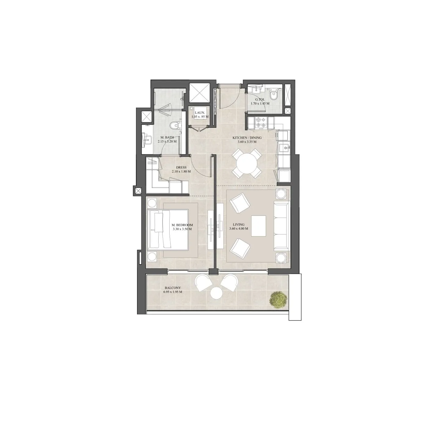 1 yatak odalı daire — Dubai Hills Estate — 11/11