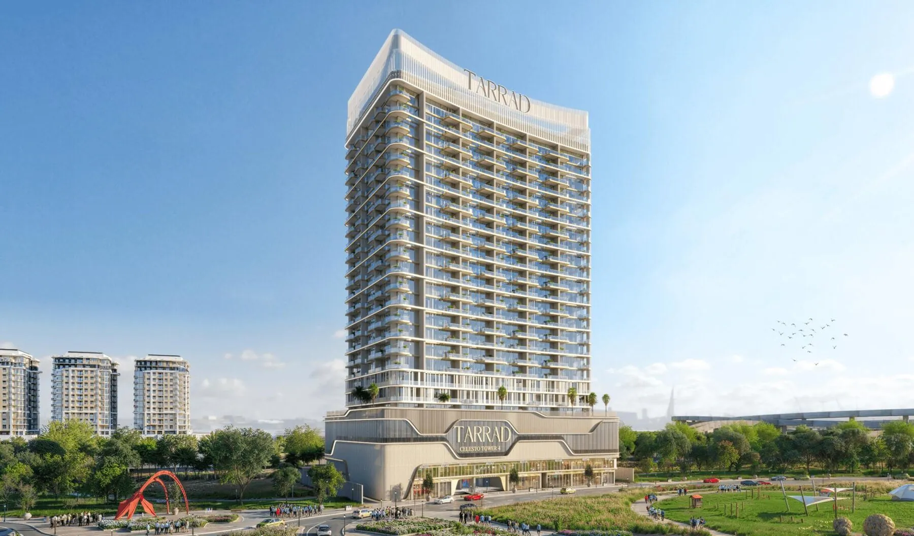 Celesto Tower 4 van Saeed Tarrad: multifunctioneel pand voor wonen en werken!, 1 slaapkamers, 51 m²