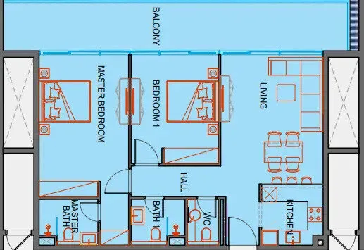 2 yatak odalı daire — Jumeirah Village Circle, Dubai — 12/12