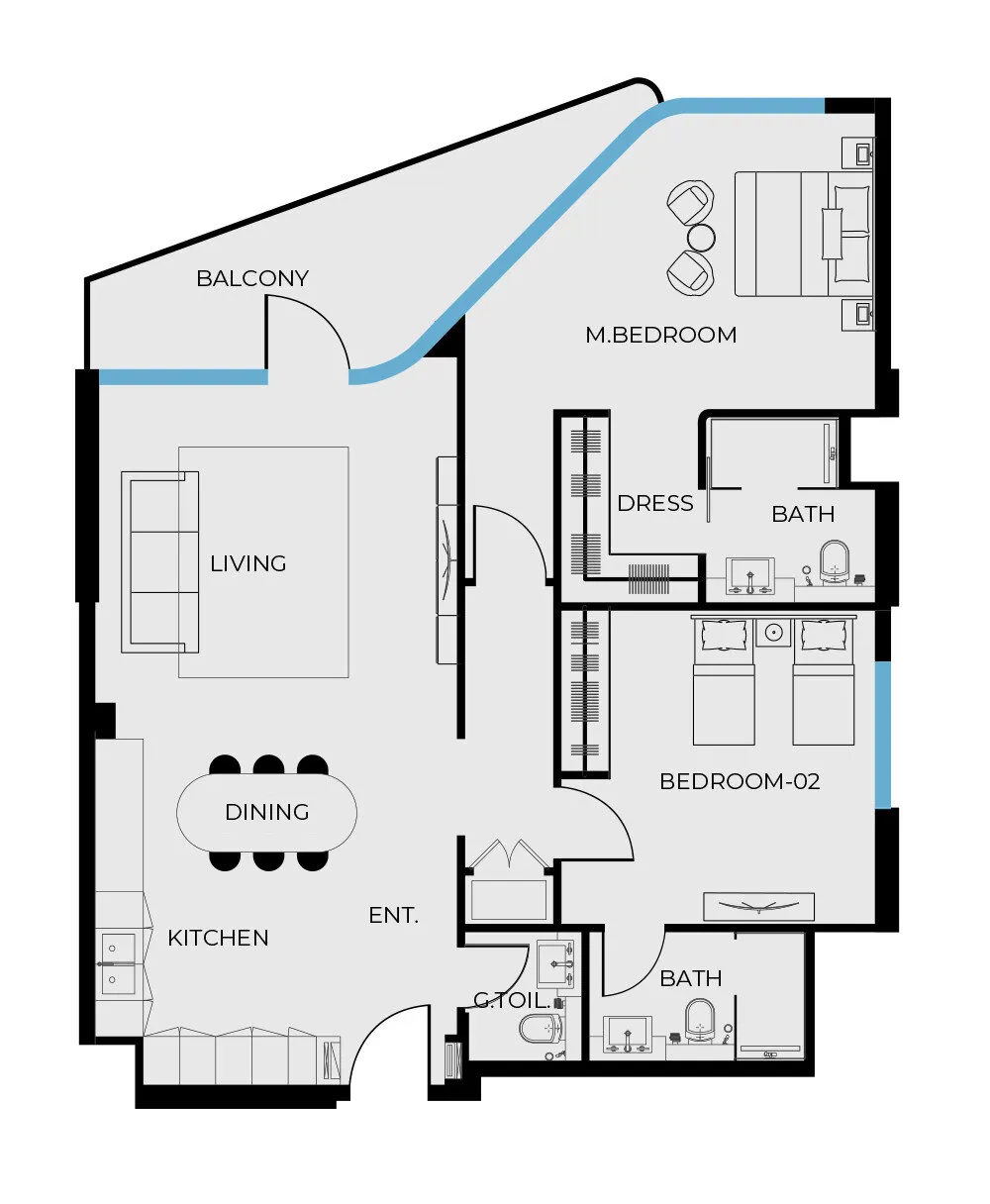 2 yatak odalı daire — Dubai Islands — 18/18