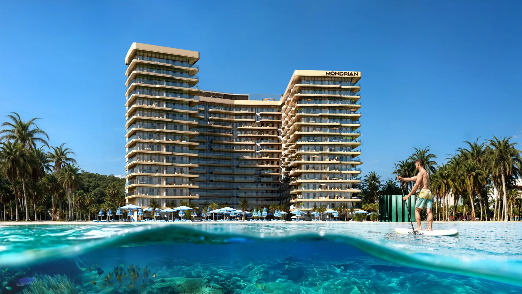 Mondriaan Al Marjan Island Beach Residences, 3 slaapkamers, 161 m²