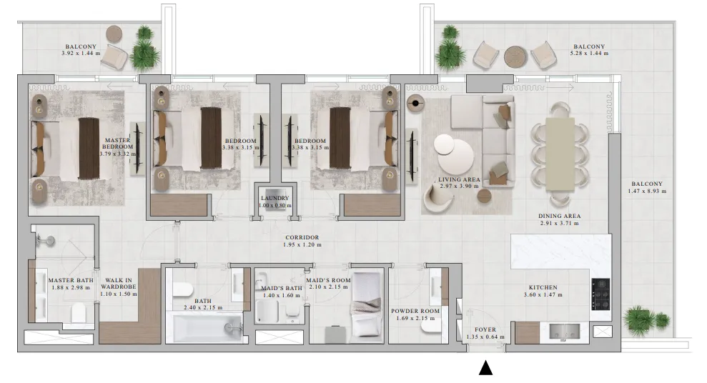 3 yatak odalı daire — Dubai Hills Estate — 10/10