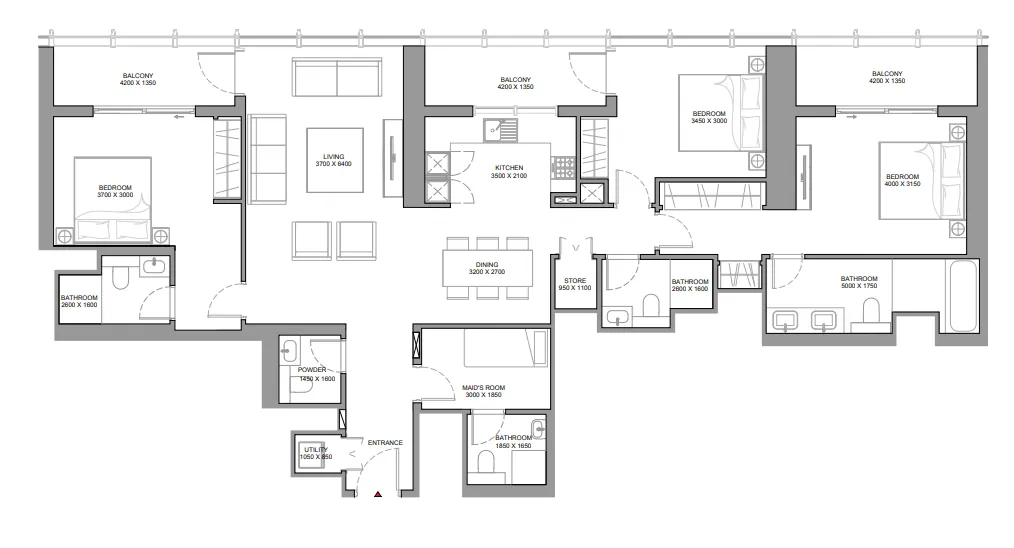 3 yatak odalı daire — Ras Al Khor, Dubai — 14/14
