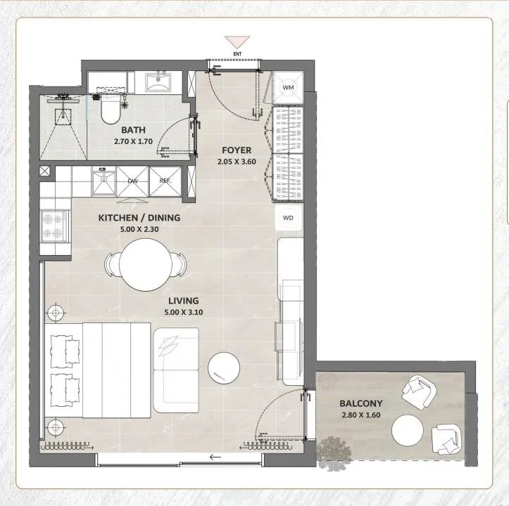 Stüdyo daire — Jumeirah Garden City, Dubai — 29/35