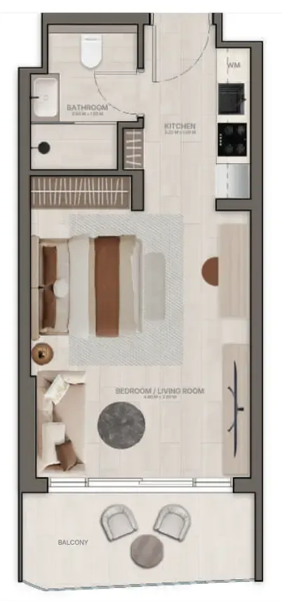 Stüdyo daire — Jumeirah Village Circle, Dubai — 17/17