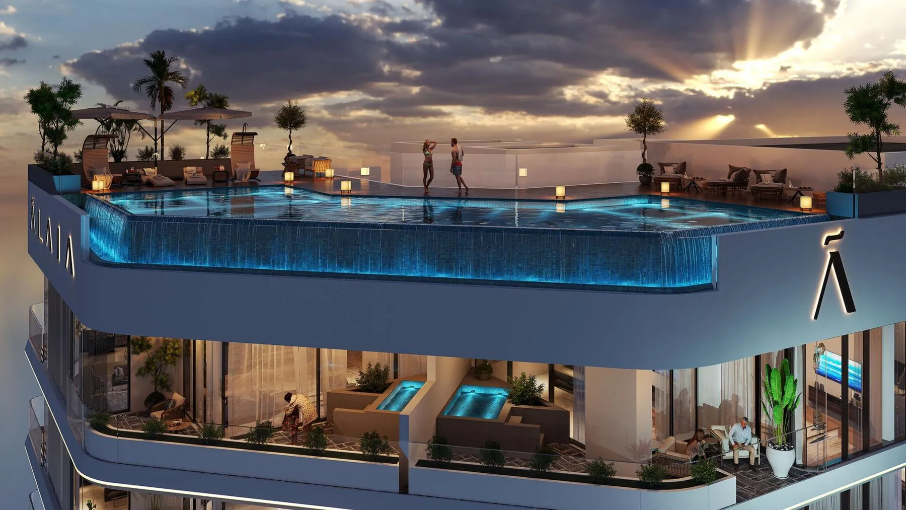 1 yatak odalı daire — Jumeirah Garden City, Dubai — 19/20