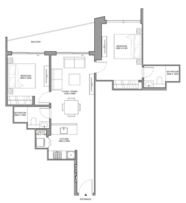 2 yatak odalı daire — Al Thanyah 5, Dubai — 14/14