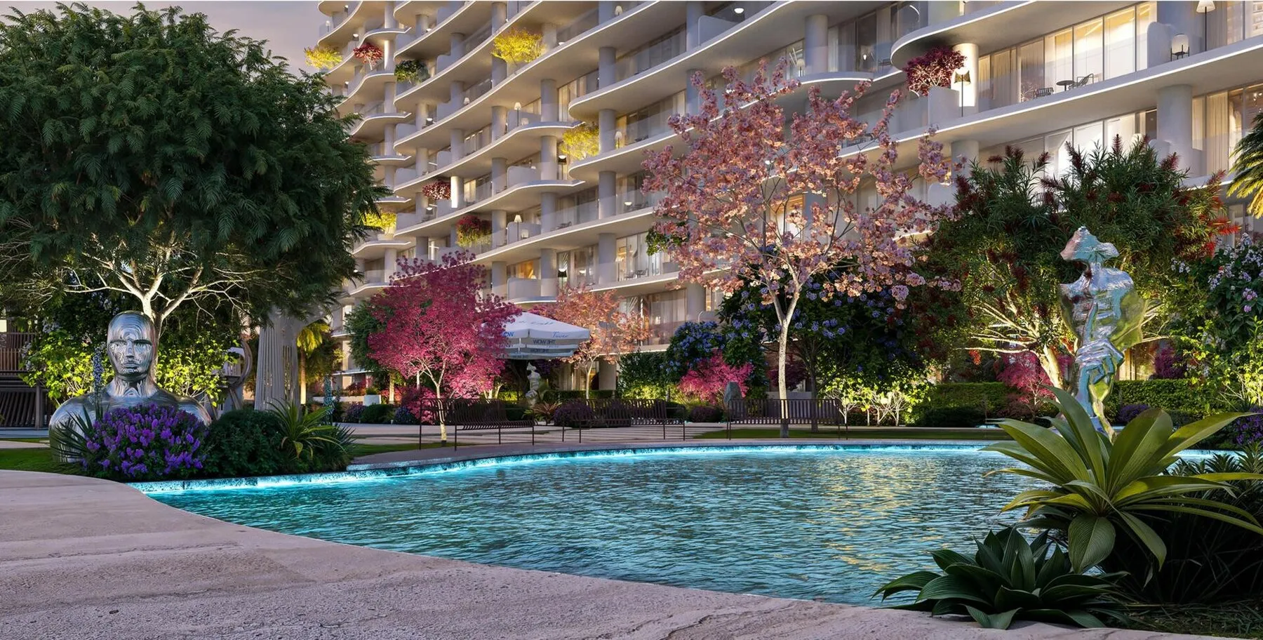 WOW Tower: mijlpaallancering in Dubai Land Residence Complex!, studio, 39 m²