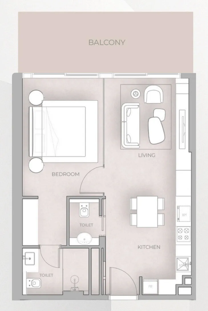 1 yatak odalı daire — Motor City, Dubai — 5/5