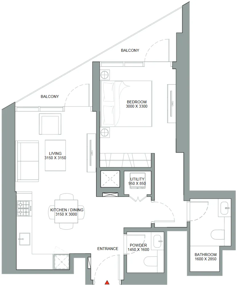 1 yatak odalı daire — Bukadra, Dubai — 11/11
