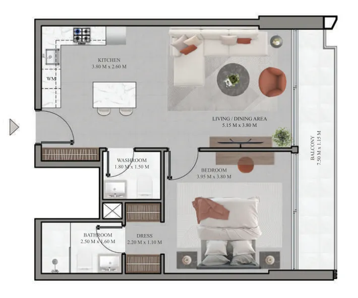 3 yatak odalı daire — Jebel Ali Village, Dubai — 15/16
