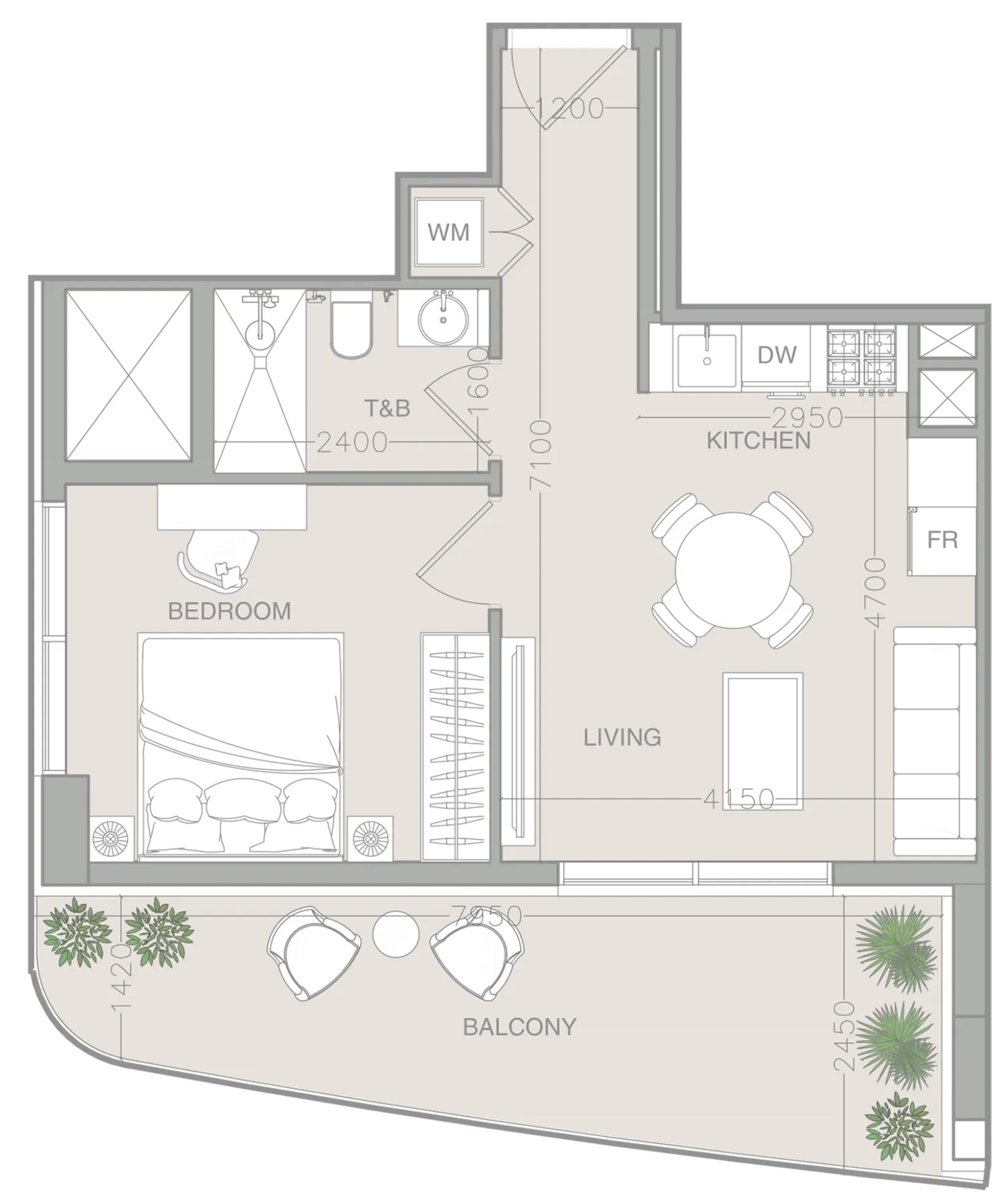1 yatak odalı daire — Jumeirah Village Triangle, Dubai — 13/13