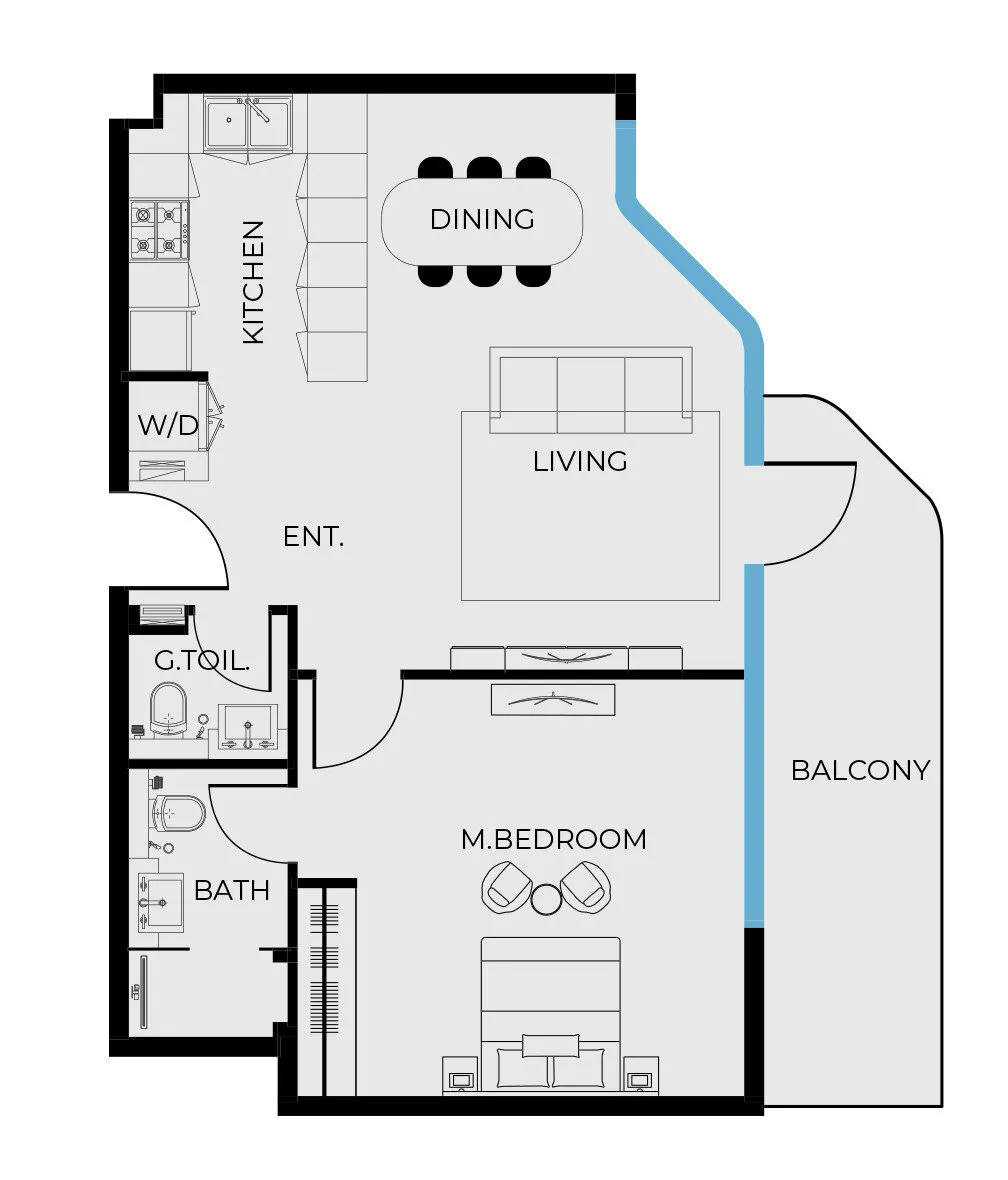 1 yatak odalı daire — Dubai Islands — 18/18