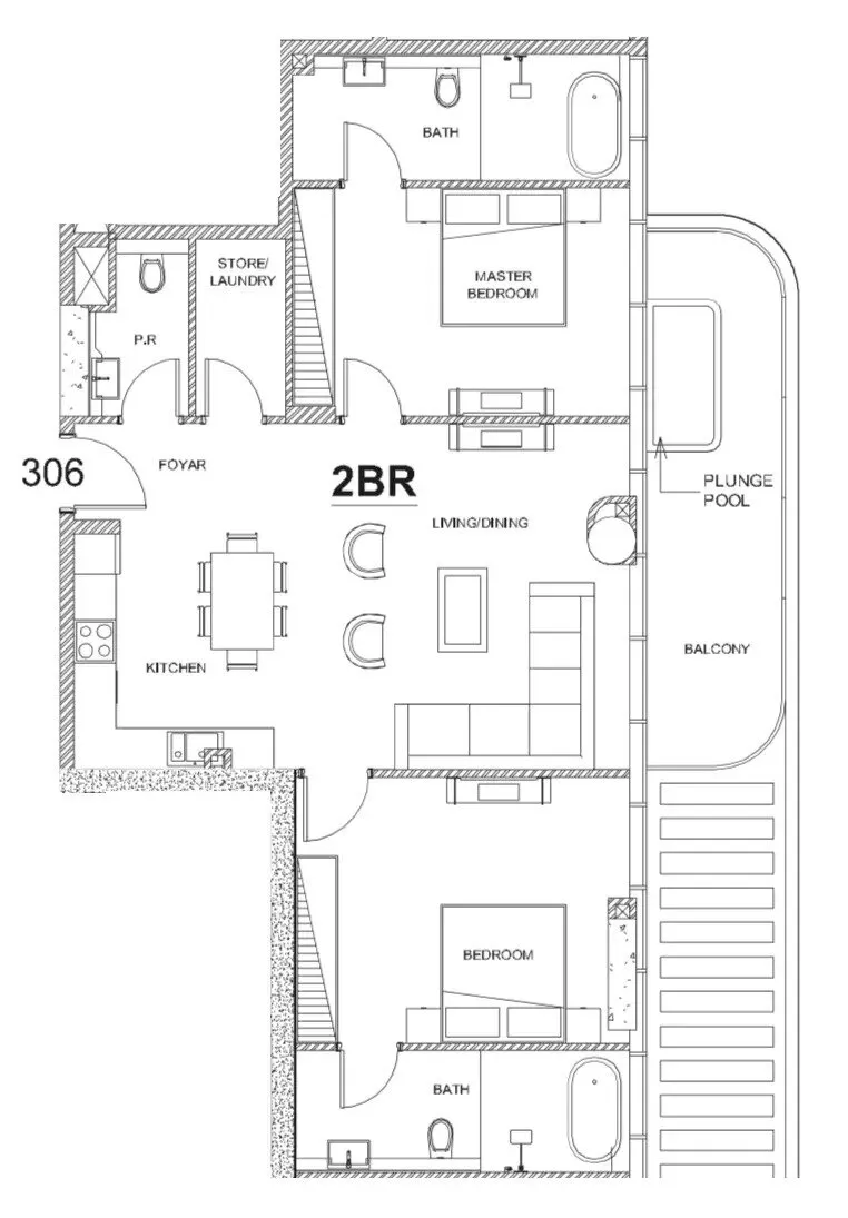 2 yatak odalı daire — Dubai Islands — 20/20