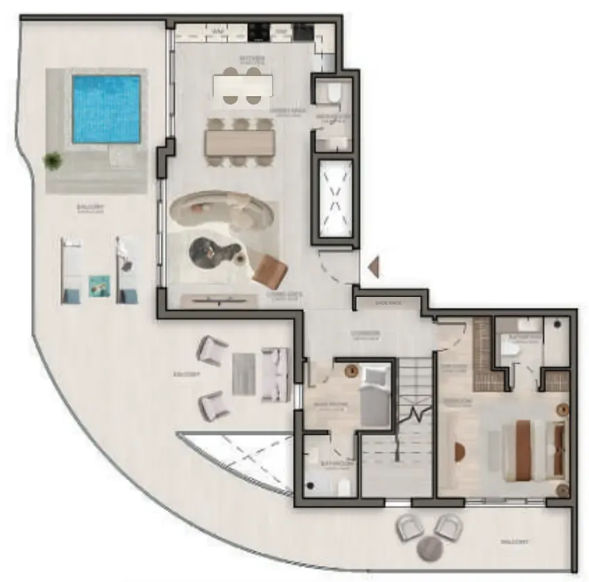3 yatak odalı daire — Jumeirah Village Circle, Dubai — 17/17