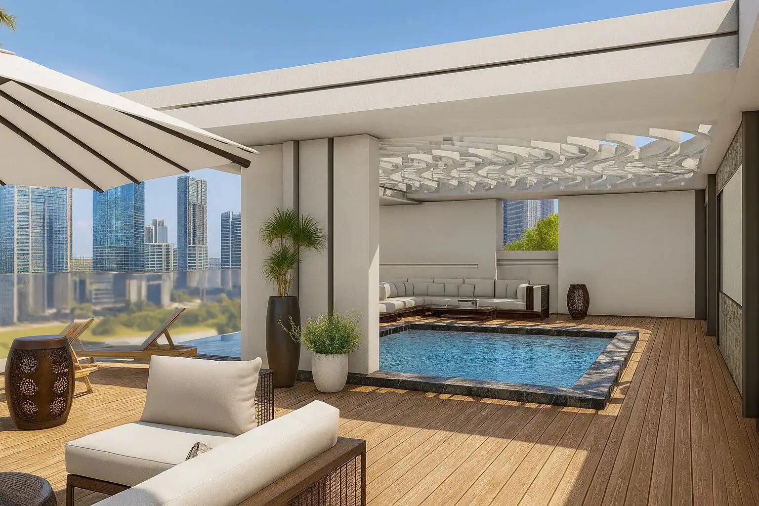 Oasis Residenties, 1 slaapkamers, 69 m²
