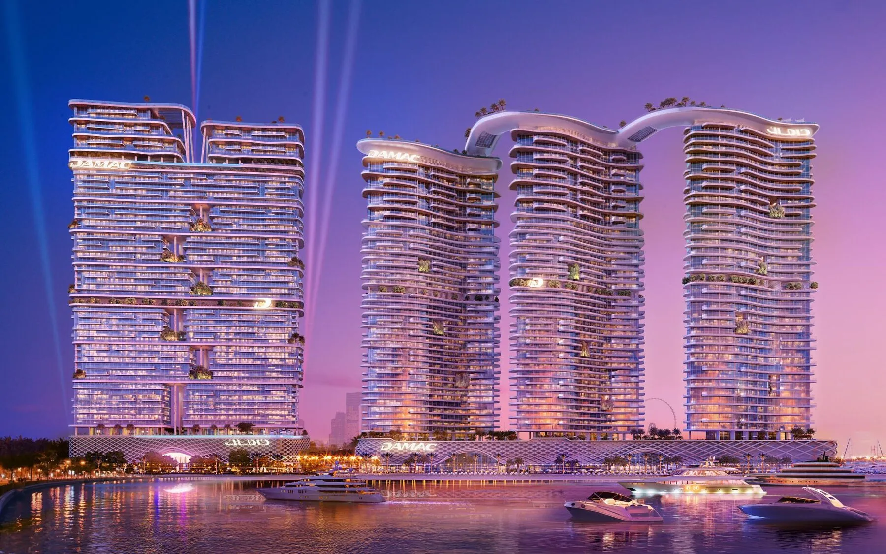 Luxe appartementen in het nieuwe complex DAMAC Bay 2 van Cavalli! Geweldige optie voor wonen, wederverkoop en verhuur! Gegarandeerde beleggingsinkomsten - vanaf 10% in $! Wij zorgen voor een beleggerscatalogus! Volledig ingerichte keuken!, 1 slaapkamers,