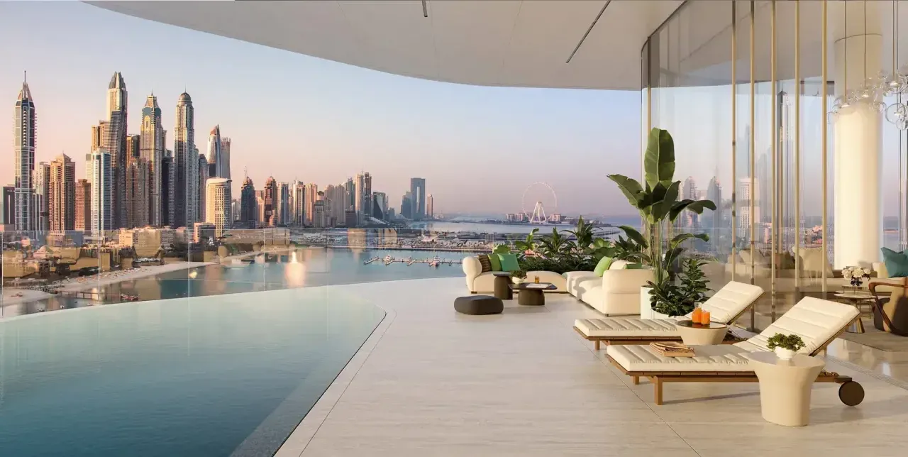 Luxe duplex in het Orla-complex van Omniyat! Prachtig panoramisch uitzicht op de azuurblauwe zee! Op de meest populaire locatie om te wonen: op het eiland Palm Jumeirah! Renteloze afbetalingen!, 4 slaapkamers, 821 m²