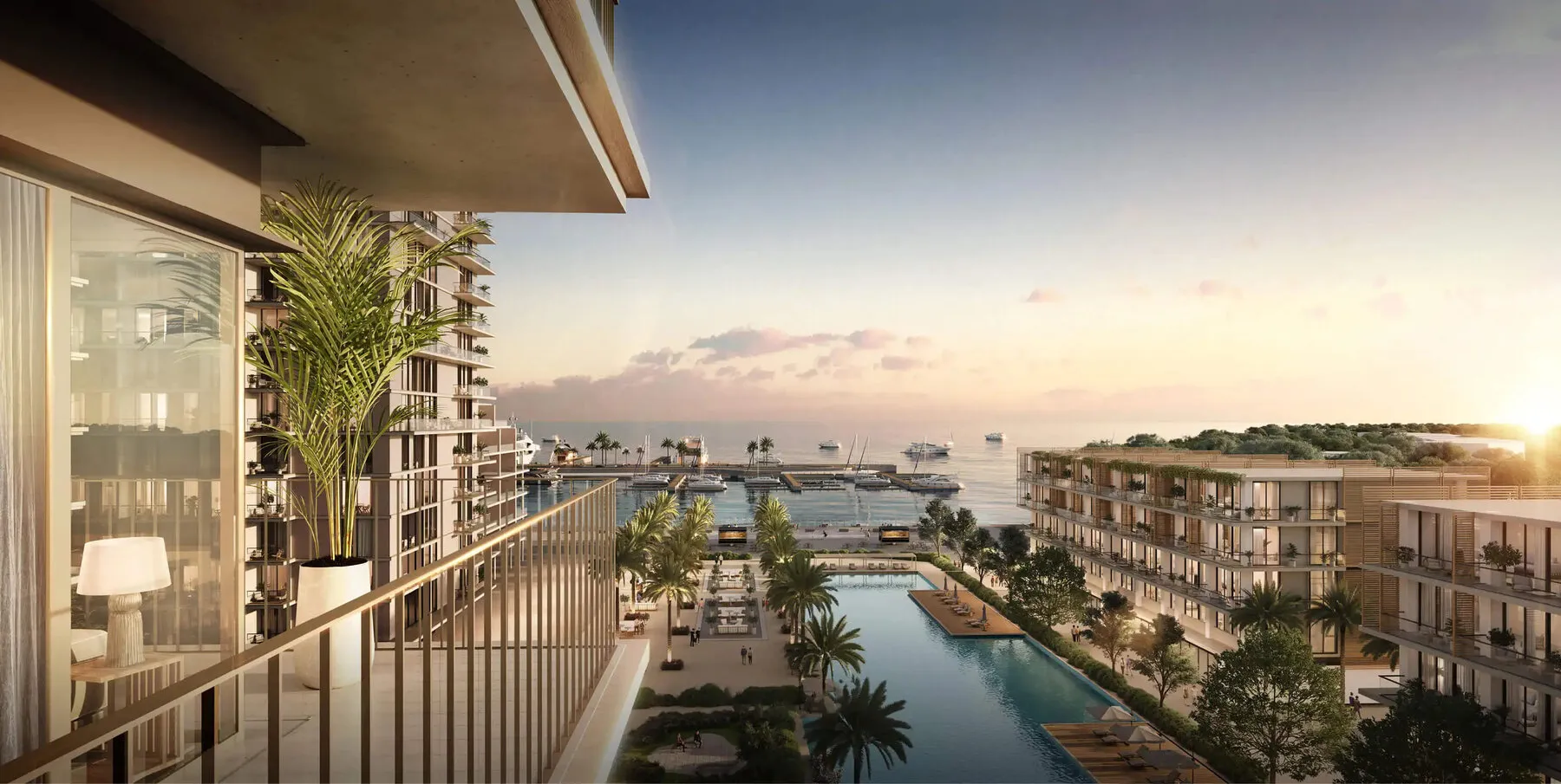 Appartementen in het nieuwe wooncomplex Seascape van Emaar Properties! Verschillende kamers, 1 slaapkamer, 72,06 m²