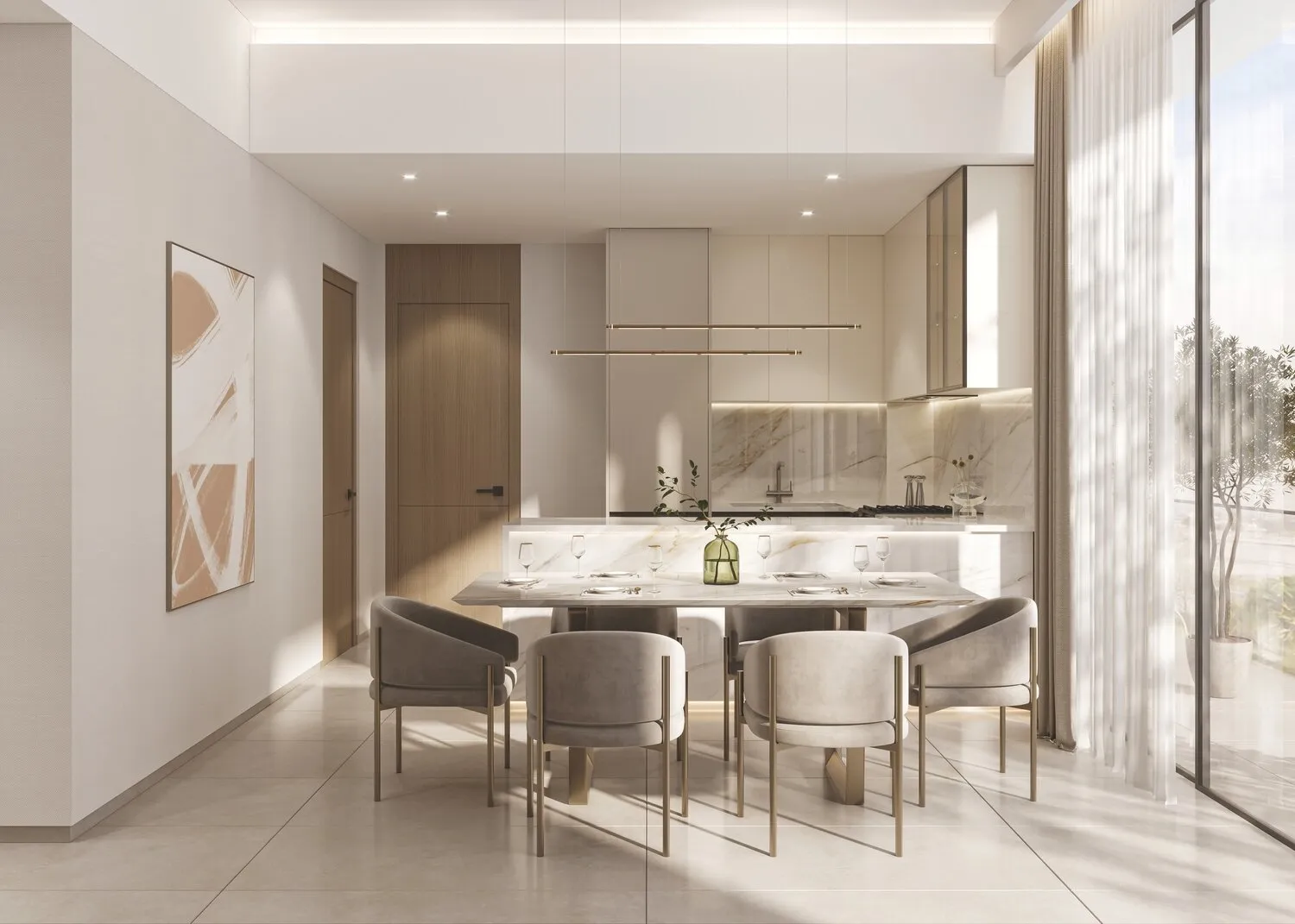 1 yatak odalı daire — Jumeirah Garden City, Dubai — 9/35