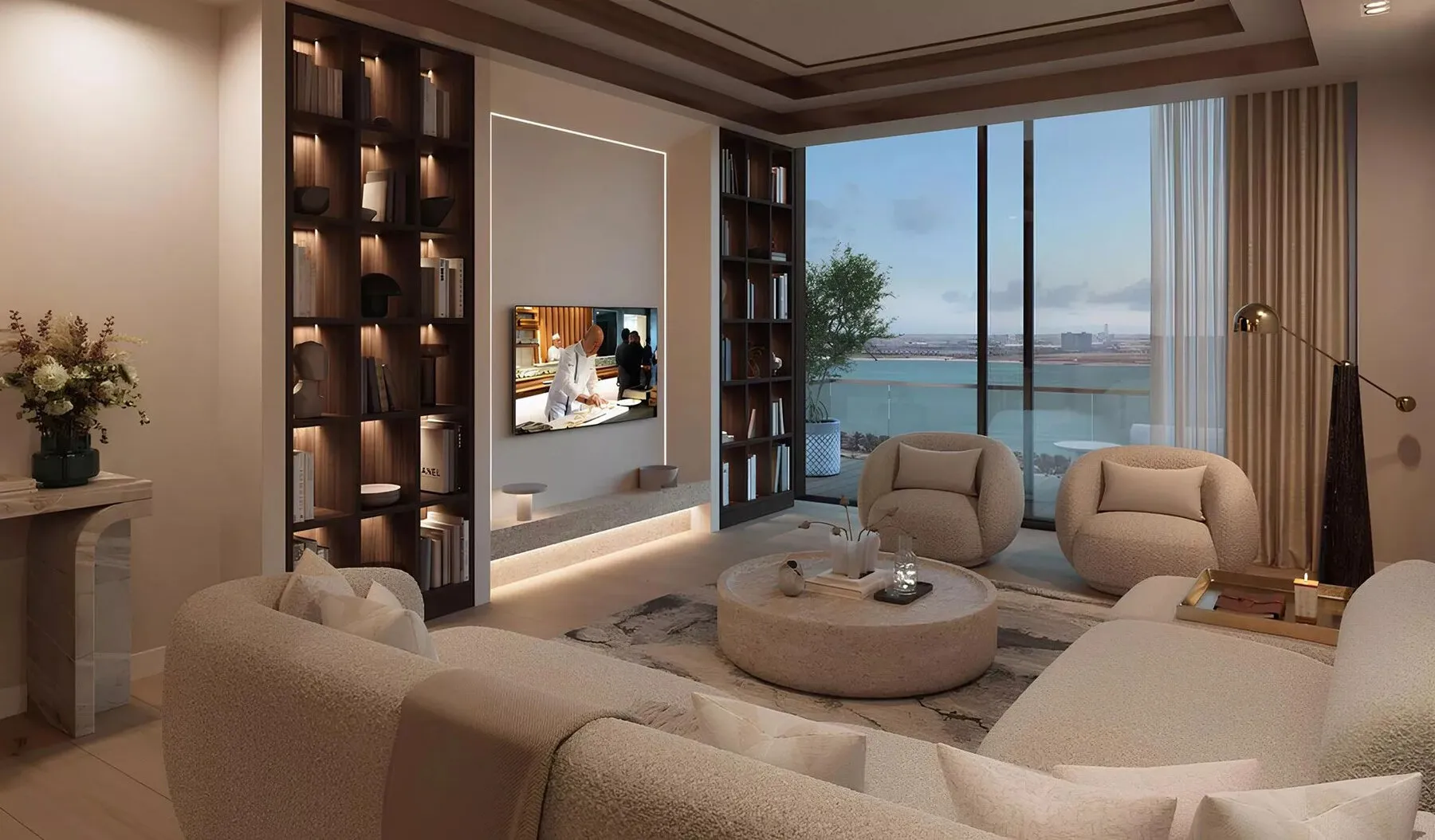 Luxe appartementen bij Nobu Residences in Ras Al Khaimah! Hoog investeringsrendement (ROI - 6% in $)! De winstgevendheid uit wederverkoop is 15-20%! De appartementen zijn volledig gemeubileerd! Afbetalingsplan 0%!, 2 slaapkamers, 135 m²