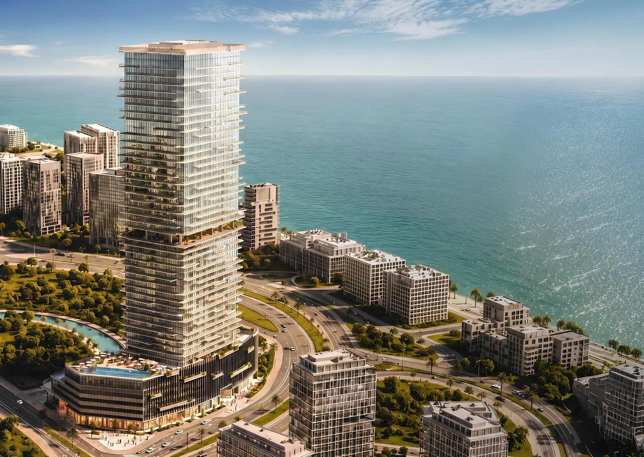 Stralend terras op Reem Island, studio, 49 m²