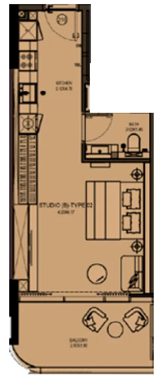 Stüdyo daire — Majan, Dubai — 12/12