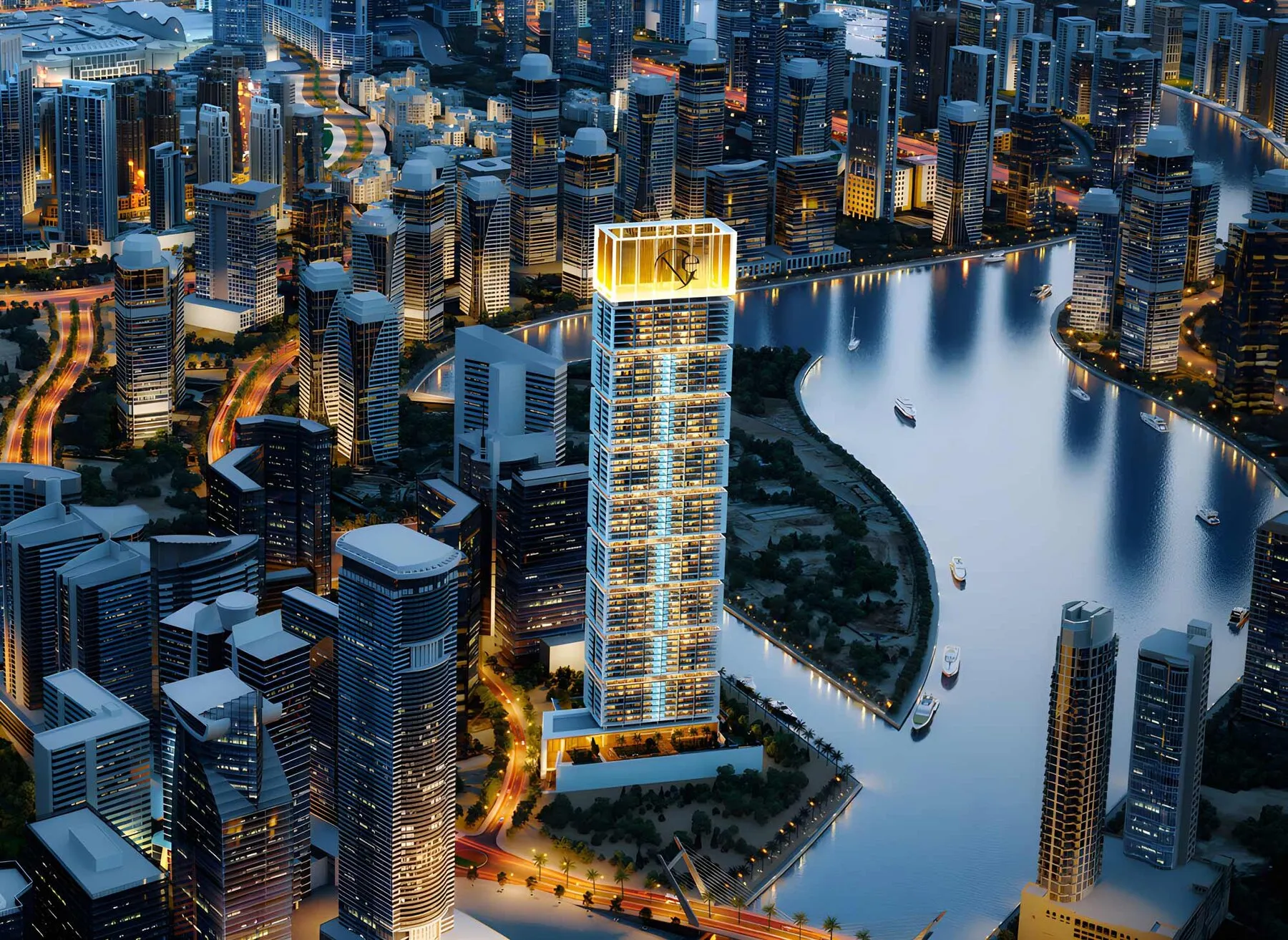 Appartementen in het nieuwe project One by Binghatti in het Business Bay gebied! Ideaal voor wonen, wederverkoop en verhuur! Hoog inkomen - vanaf 10% in $! Prestigieus gebied! Renteloze termijnbetalingen! Volledig ingerichte keuken!, 1 slaapkamers, 103 m²