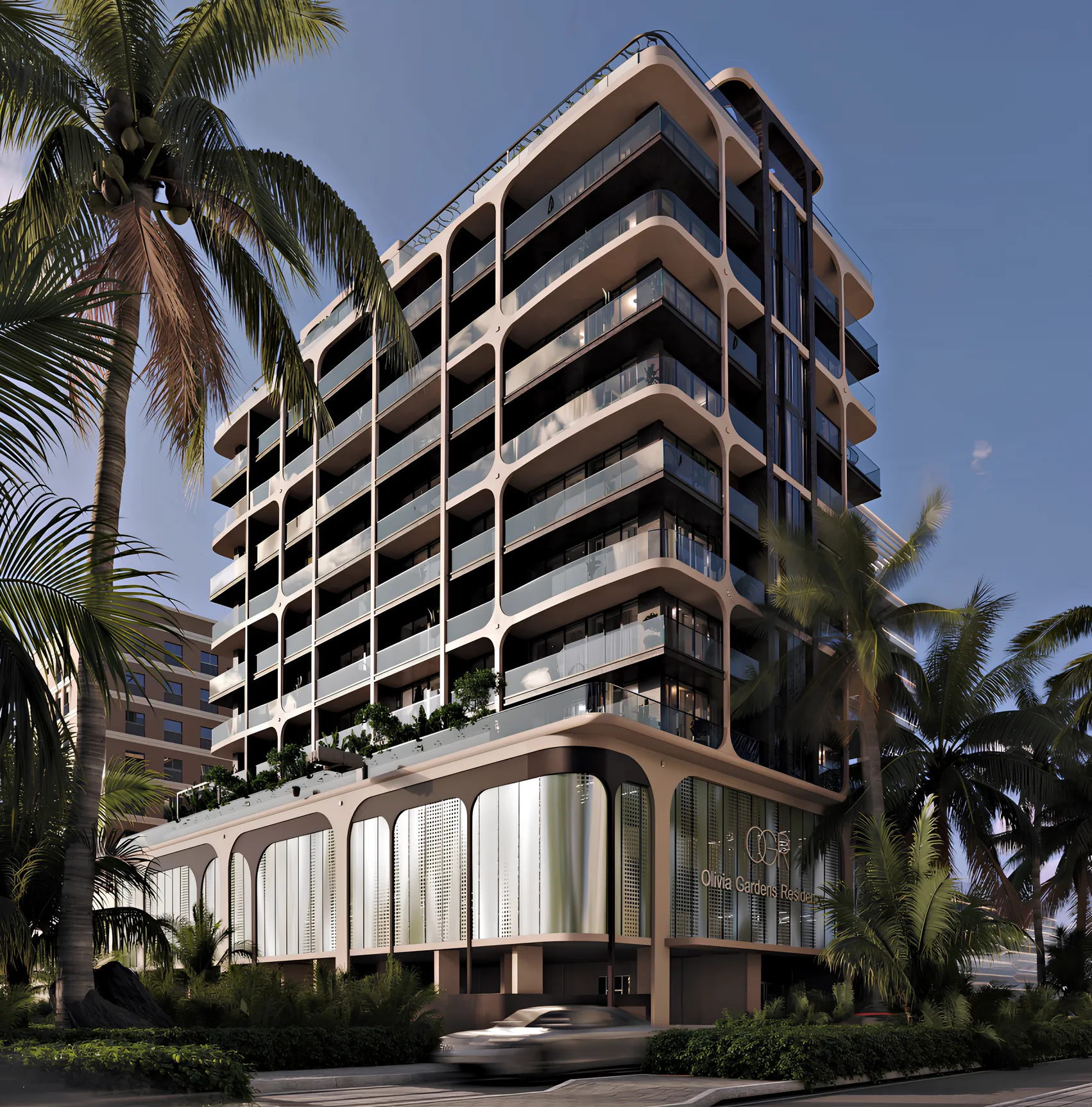 Appartement in het exclusieve wooncomplex Olivia Gardens Residence in de wijk Jum, 1 slaapkamers, 76 m²