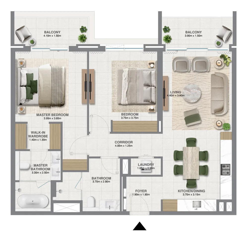 2 yatak odalı daire — Emaar South, Dubai — 9/9