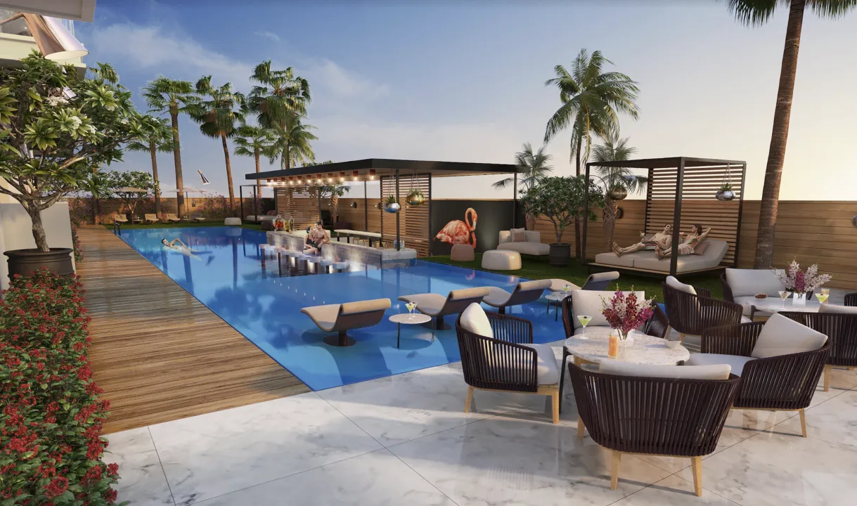 Exclusieve hotelappartementen in het nieuwbouwproject Noord 43! Hoge huurinkomsten! Geweldige locatie! Het complex is opgeleverd!, 2 slaapkamers, 72,22 m²