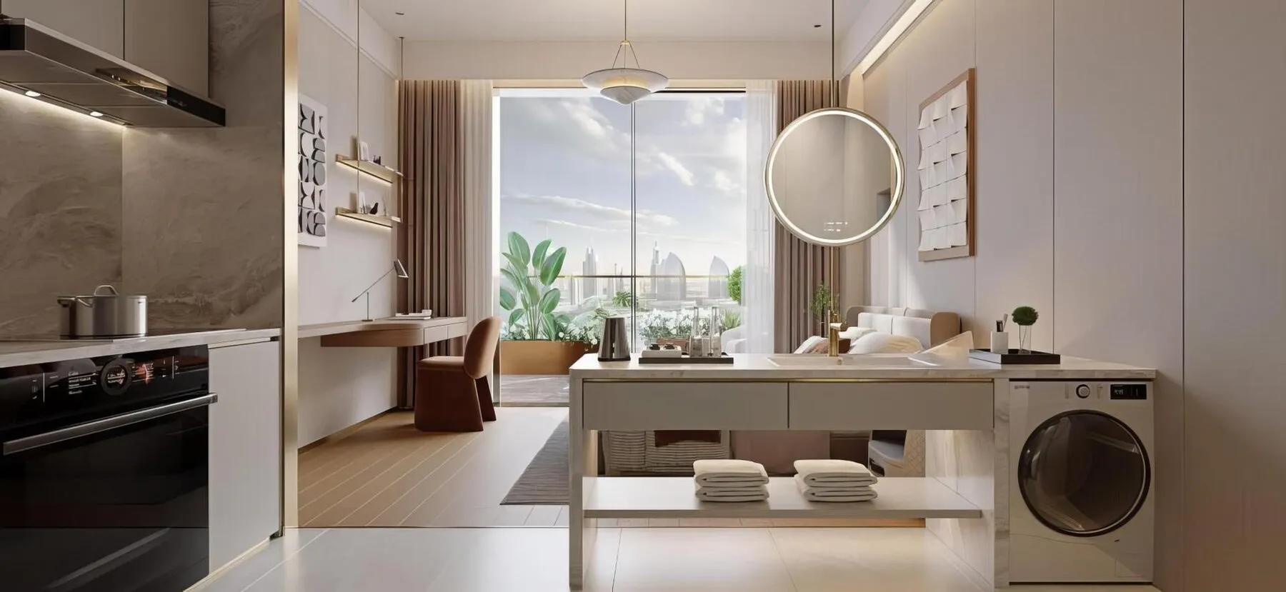 1 yatak odalı daire — Jumeirah Garden City, Dubai — 6/14
