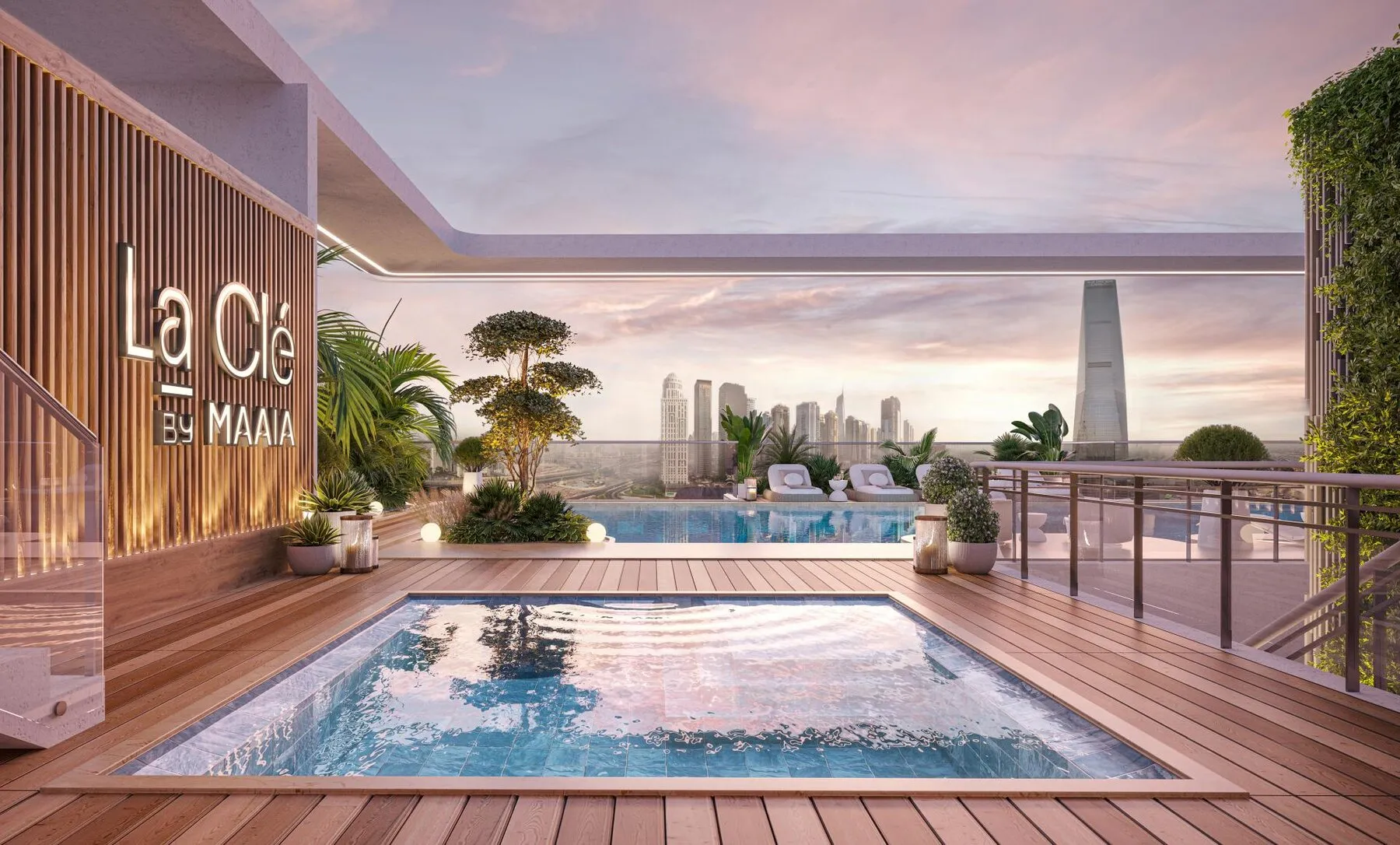 Appartement in een modern wooncomplex La Clé by MAAIA in Jebel Ali Vil, 2 slaapkamers, 103 m²