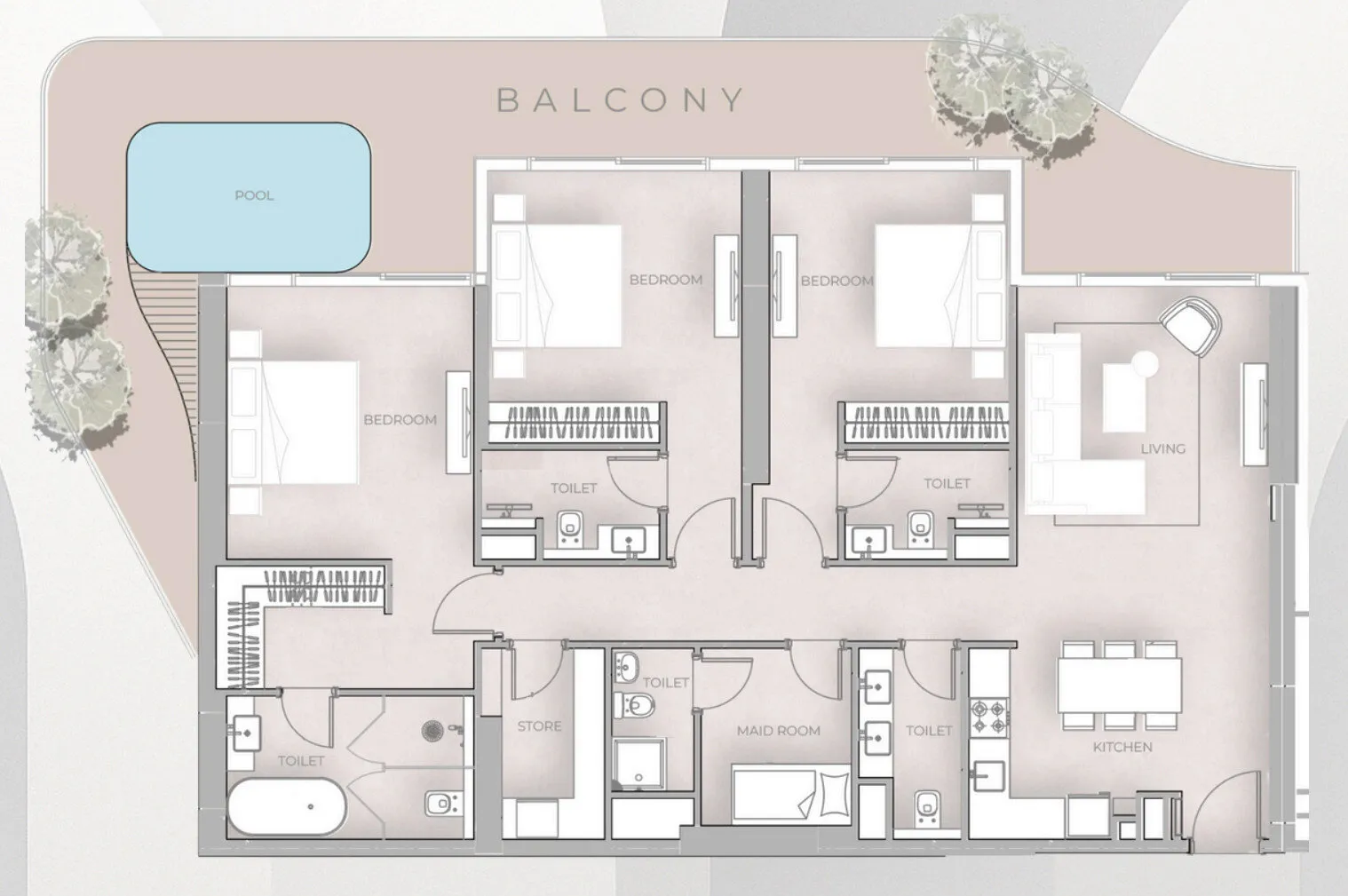 3 yatak odalı daire — Motor City, Dubai — 5/5