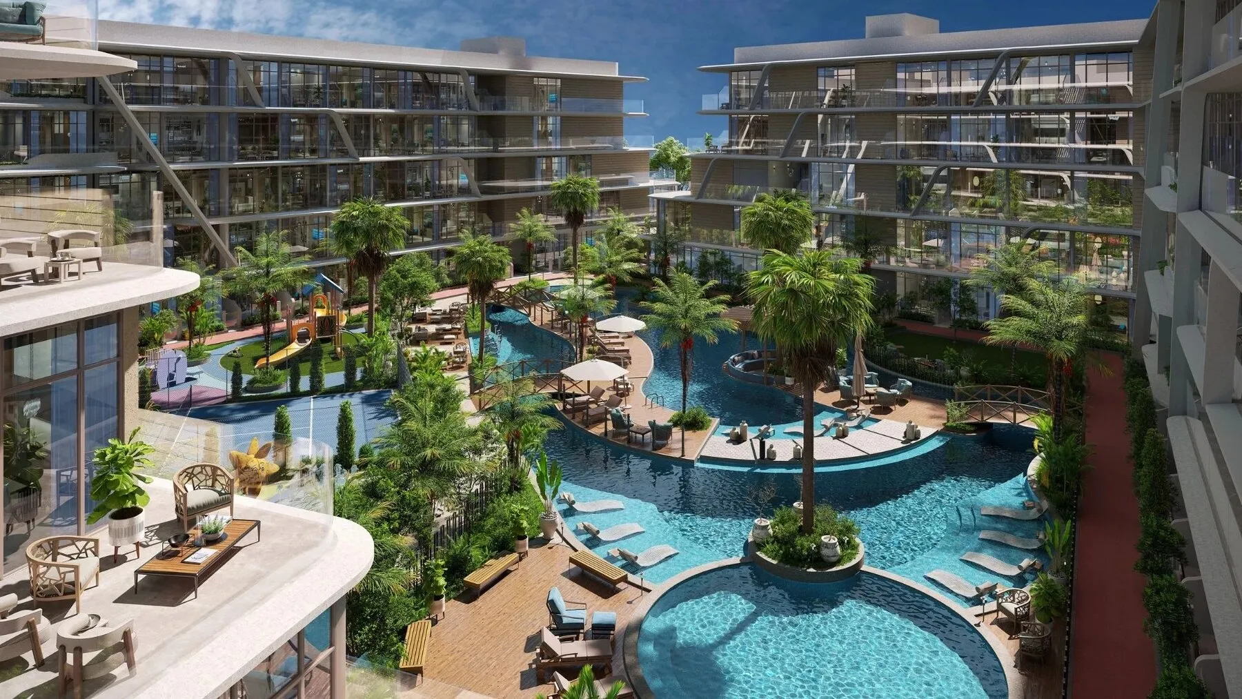 Appartementen in het wooncomplex 10 Oxford in de gewilde JVC-wijk! Geweldige optie voor wonen en investeren! Panoramisch zicht op de gemeenschap!, studio, 38,1 m²