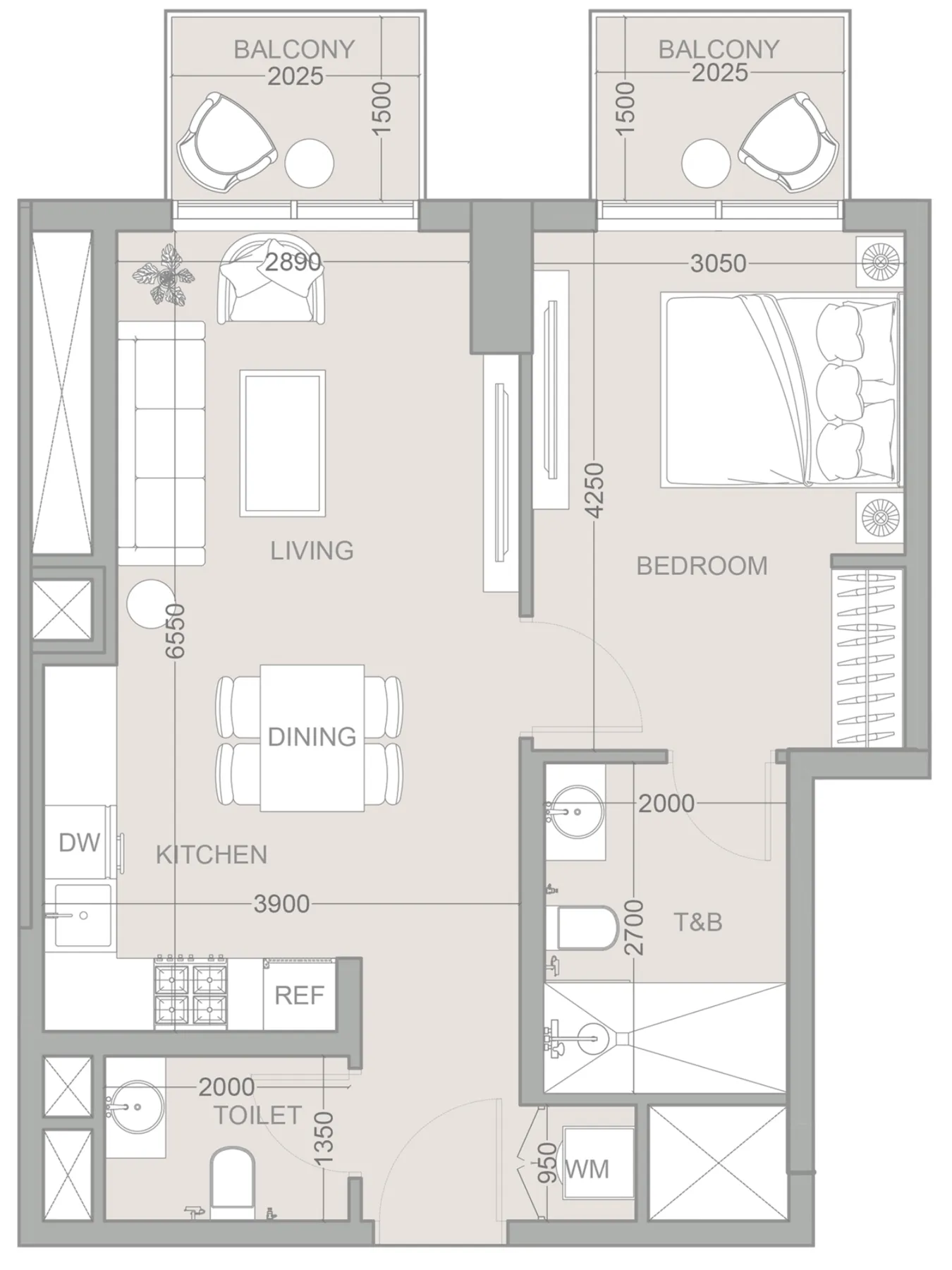 1 yatak odalı daire — Al Barsha South 4, Dubai — 8/8