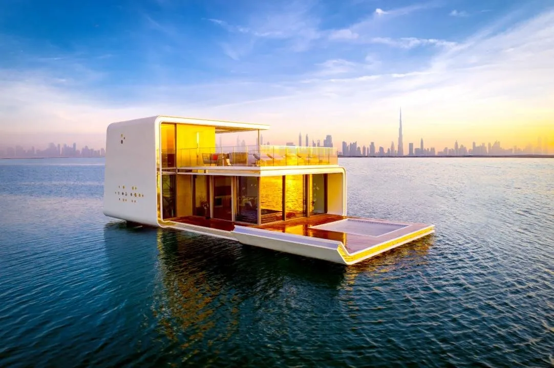 Ultra-luxe drijvende villa in The Floating Seahorse community op de archipel, 3 slaapkamers, 372 m²