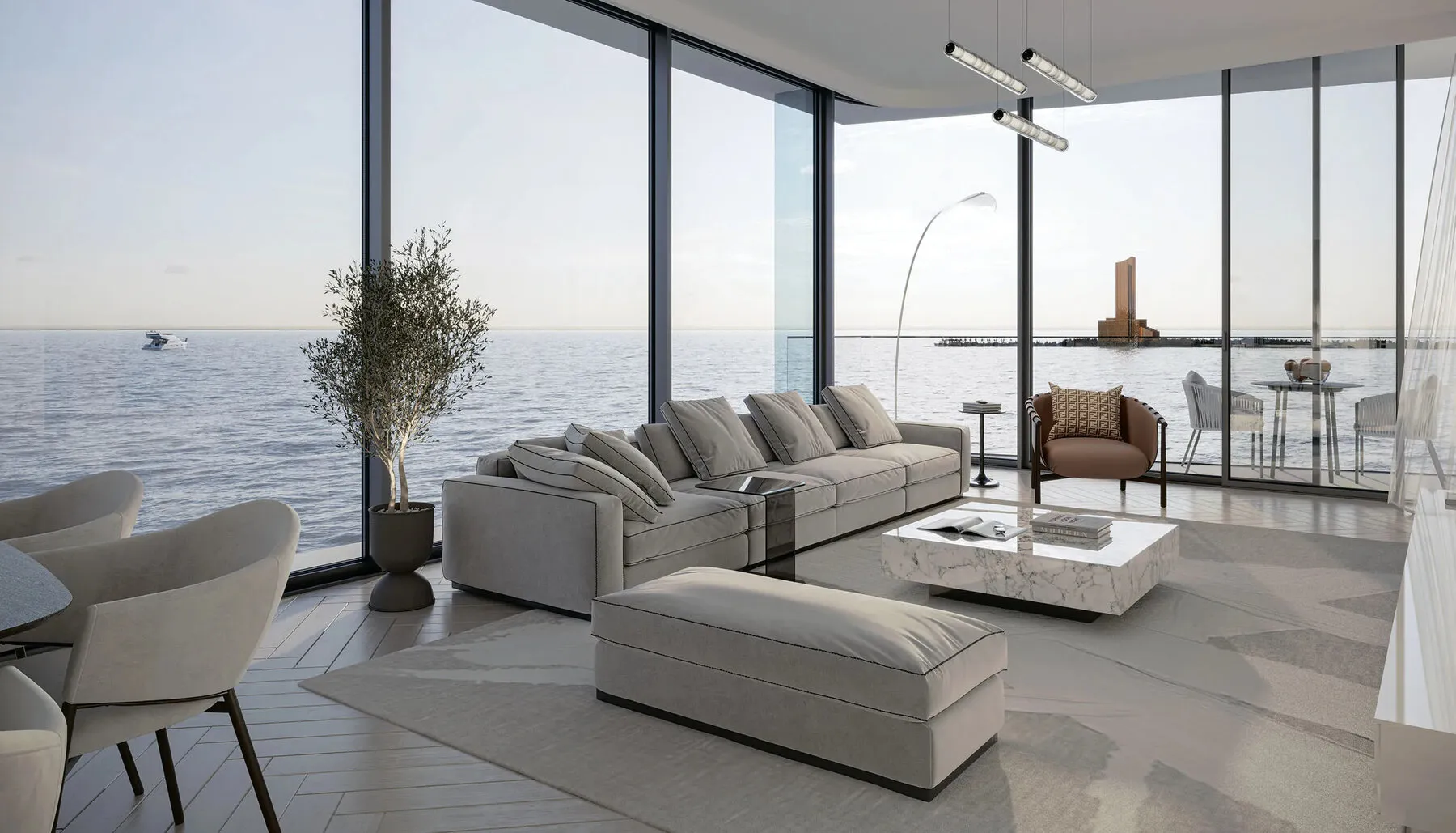 Appartementen in het luxe complex The Beach Vista! Dicht bij de zee! Spectaculair, 2 slaapkamers, 148 m²