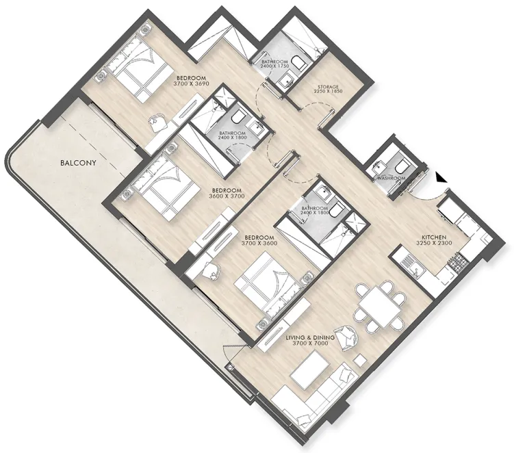 3 yatak odalı daire — Dubai Islands — 9/9