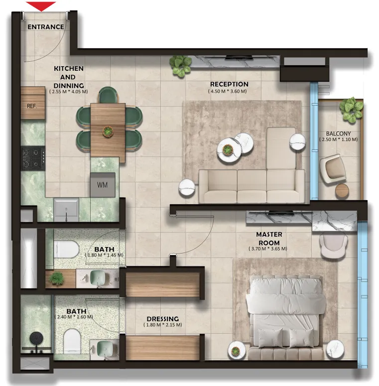 1 yatak odalı daire — Wadi Al Safa 3, Dubai — 10/10