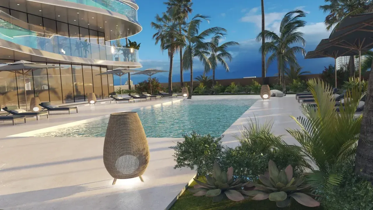 Appartement met privézwembad op het terras in het premium wooncomplex Volga Tower! Volledig ingericht en voorzien van benodigde huishoudelijke apparaten! Afbetaling zonder rente na ontvangst van de sleutels! Perfect voor wonen en investeren!,