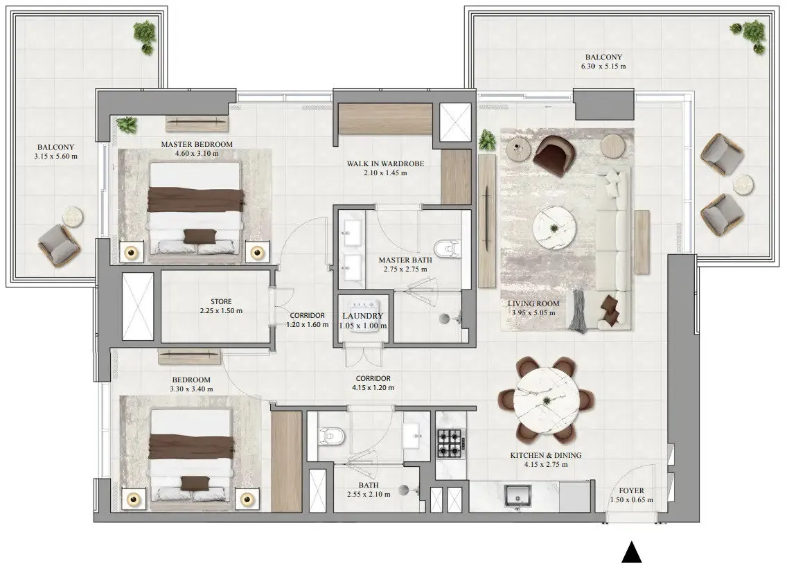 2 yatak odalı daire — Dubai Hills Estate — 11/11