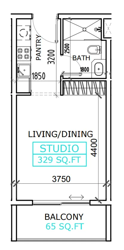 Stüdyo daire — Saih Shuaib 2, Dubai — 6/6